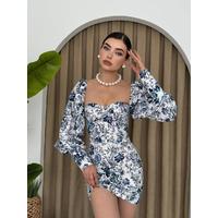 Arlon Balon Kollu Mini Elbise
