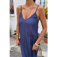 Askılı Maxi Boy Kraş Elbise 2900