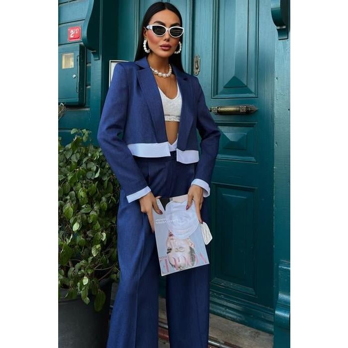 Audrey Crop Ceket Takım 10106