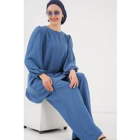 Ayrobin Tunik Pantolon Alt Üst Takım 6712 - İndigo