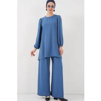 Ayrobin Tunik Pantolon Alt Üst Takım 6712 - İndigo