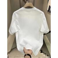 Baskılı Oversize Bisiklet Yaka T-shirt - Beyaz