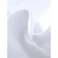 Baskılı Oversize Bisiklet Yaka T-shirt - Beyaz
