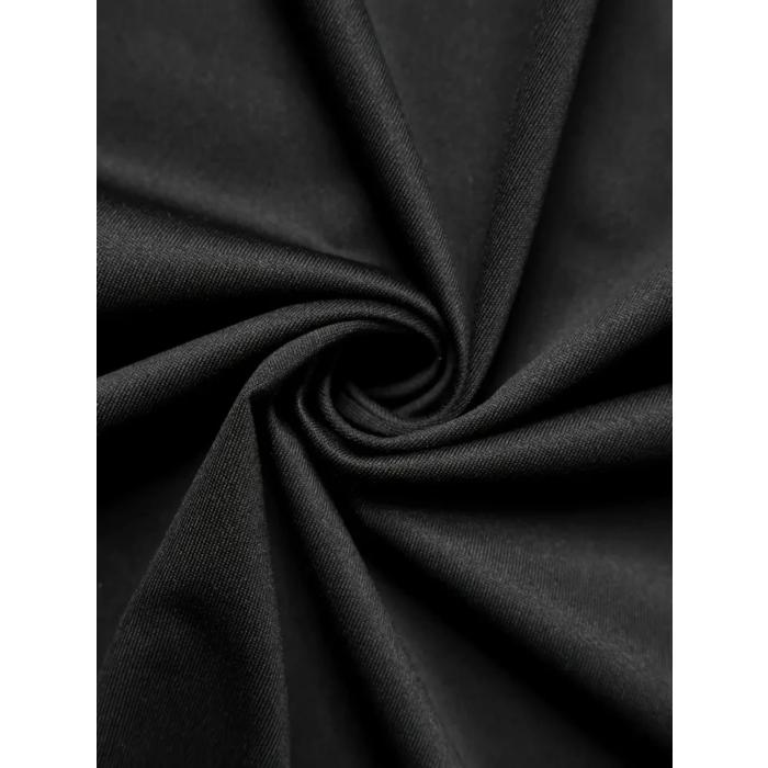 Baskılı Oversize Bisiklet Yaka T-shirt - Siyah