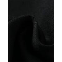 Baskılı Oversize Bisiklet Yaka T-shirt - Siyah