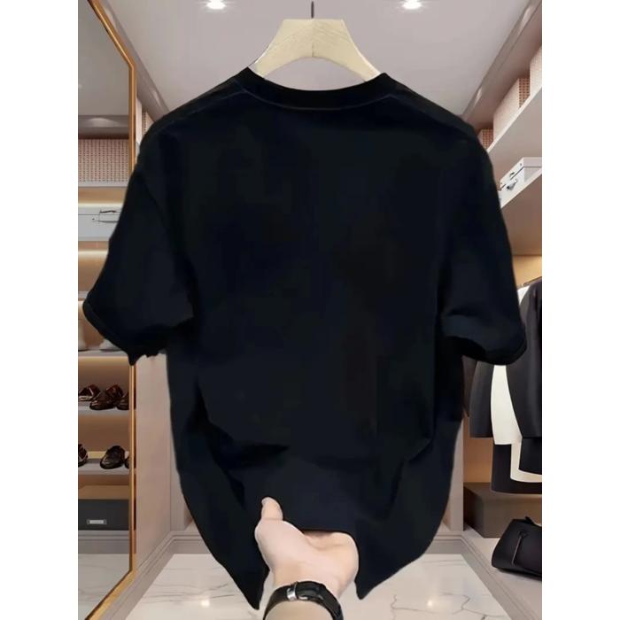 Baskılı Oversize Bisiklet Yaka T-shirt - Beyaz