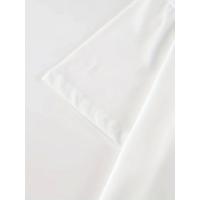 Baskılı Oversize Bisiklet Yaka T-shirt - Beyaz