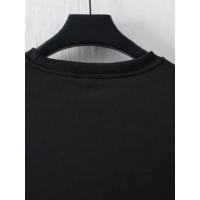 Baskılı Oversize Bisiklet Yaka T-shirt - Siyah