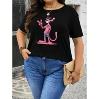 Baskılı Oversize Bisiklet Yaka T-shirt - Beyaz