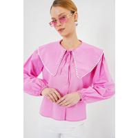 Bebe Yaka Gömlek 20314 - Pembe