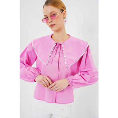 Bebe Yaka Gömlek 20314 - Pembe
