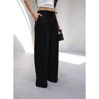 Beli̇ Lasti̇k Ve Bağcikli Geni̇ş Paça Pantolon