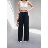 Beli̇ Lasti̇k Ve Bağcikli Geni̇ş Paça Pantolon