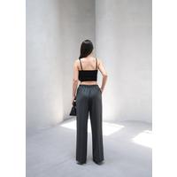 Beli̇ Lasti̇k Ve Bağcikli Geni̇ş Paça Pantolon