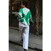 Blok Desen Neon Triko Kazak 1345