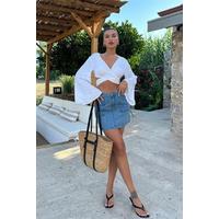 Cecile Denim Mini Etek 4015-17