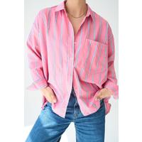 Cepli Gömlek - Pembe-Mavi