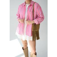 Cepli Gömlek - Pembe-Mavi