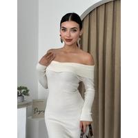 Emden Kayık Yaka Elbise