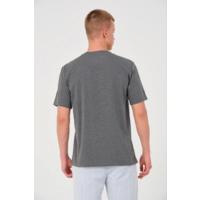 Erkek 24/1 Düz A Kalite Oversize T-shirt - Antrasit