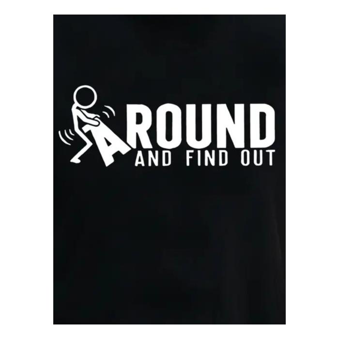 Erkek Around Baskılı Süprem T-shirt