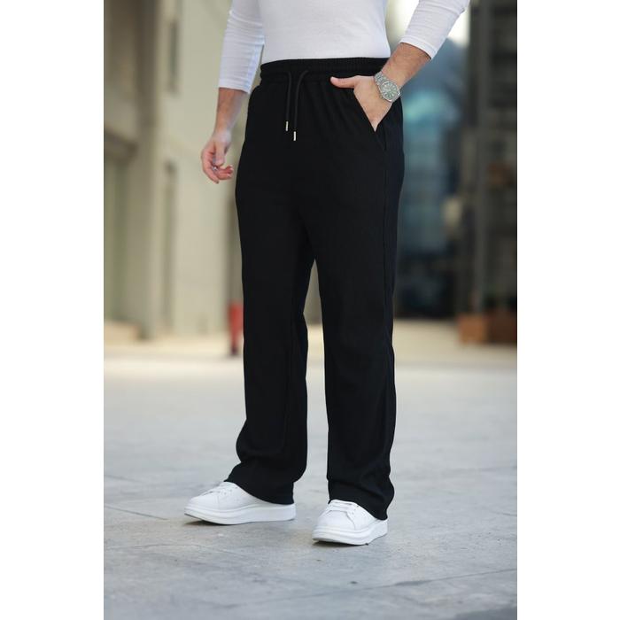 Erkek Bağcıklı Pileli Baggy Pantolon