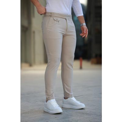 Erkek Bel Toka Detaylı Pileli Pantolon