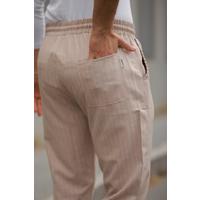 Erkek Beli Bağcıklı çizgili Pantolon