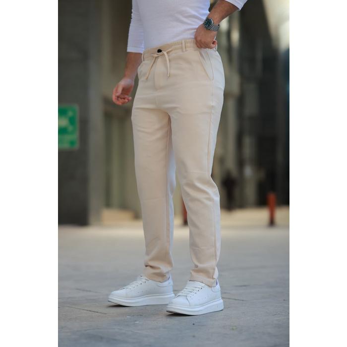 Erkek Beli Bağcıklı Jogger Pantolon