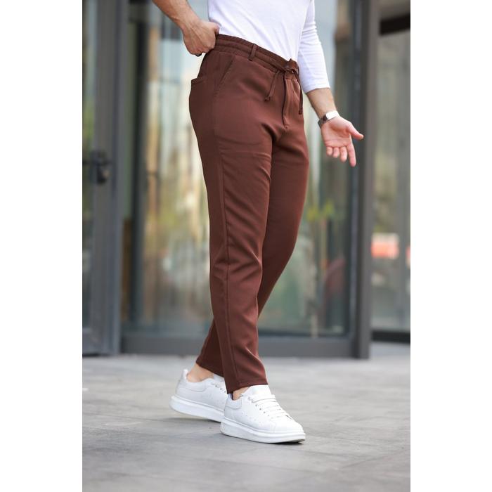 Erkek Beli Bağcıklı Jogger Pantolon