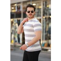 Erkek çift Renk Pamuklu örme Kumaş Kısa Kollu T-shirt
