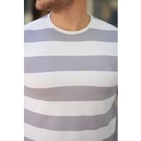 Erkek çift Renk Pamuklu örme Kumaş Kısa Kollu T-shirt
