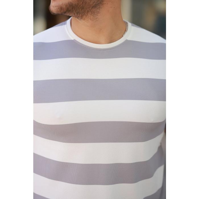 Erkek çift Renk Pamuklu örme Kumaş Kısa Kollu T-shirt