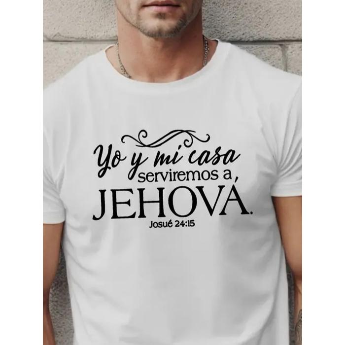 Erkek Jehova Baskılı Süprem T-shirt