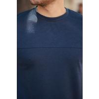 Erkek Oversize Bisiklet Yaka Kısa Kollu T-shirt
