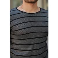 Erkek Petek Desenli Kısa Kollu T-shirt