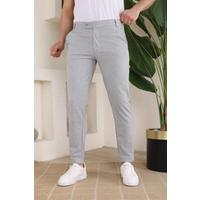 Erkek Slim Fit Likralı Bilek Boy Kumaş Pantolon