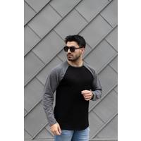 Erkek Uzun Kollu Bisiklet Yaka Viskon Iki Iplik Bluz