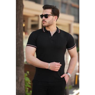 Erkek Yakalı Kısa Kollu T-shirt