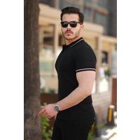 Erkek Yakalı Kısa Kollu T-shirt