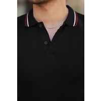 Erkek Yakalı Kısa Kollu T-shirt