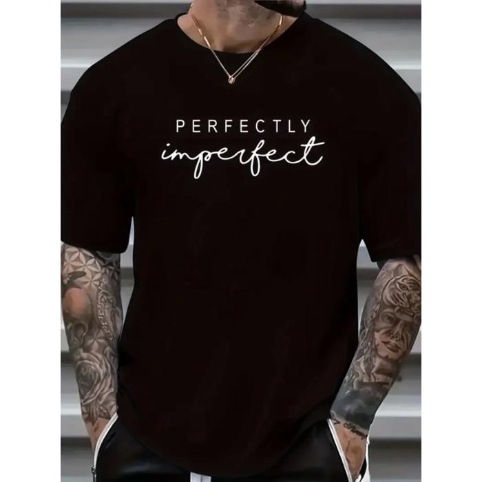 Erkekler Için PERFECTLY Günlük Tişört  - Siyah