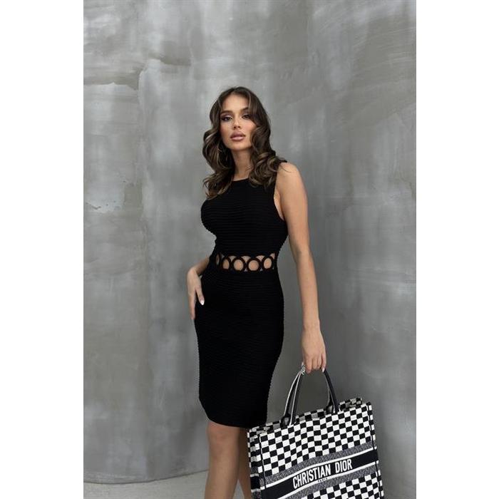 Estelya Cut Out Mini Elbise 2571-01