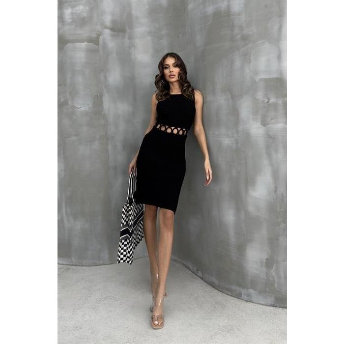 Estelya Cut Out Mini Elbise 2571-01