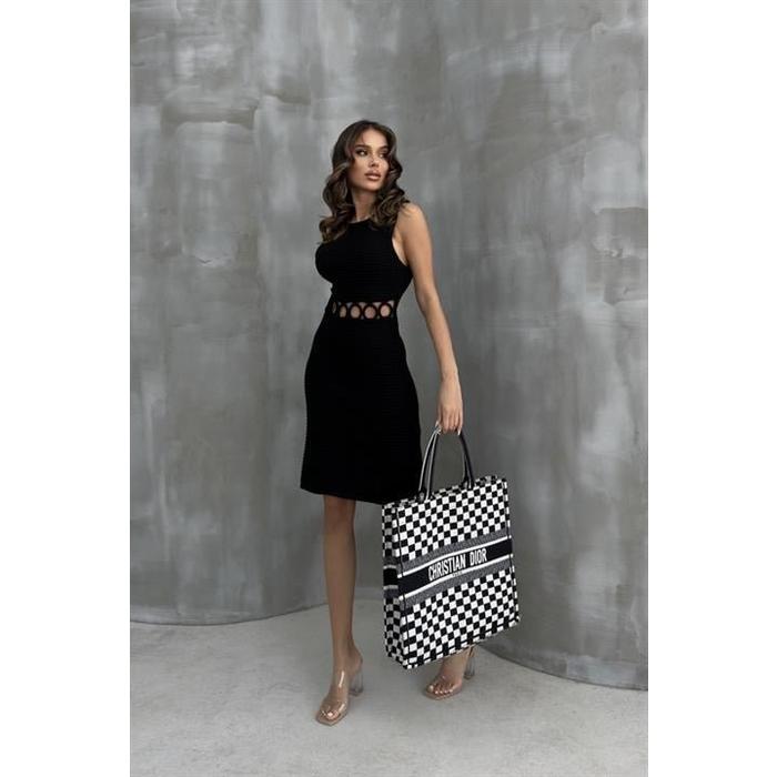 Estelya Cut Out Mini Elbise 2571-01