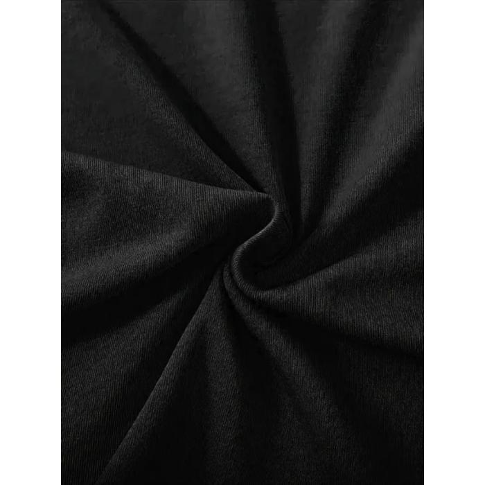 Fiyonk Baskılı Siyah Oversize Unisex T-shirt- Siyah