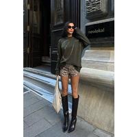 Gümüş Taşlı Sweatshirt 8052
