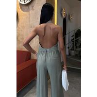 Halter Yaka Yelekli Modal Takım 10144