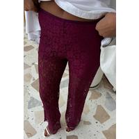 İçi Astarlı Dantel Pantolon 0081