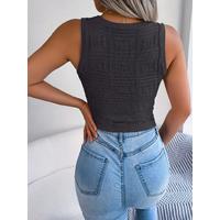 Kadın Askılı Bisiklet Yaka Güpüs Dekolteli Triko Crop Bluz